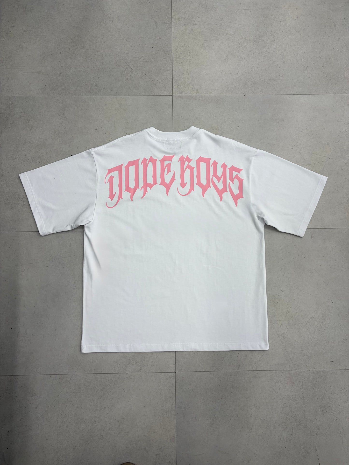 DBS WHITE PINK TEE