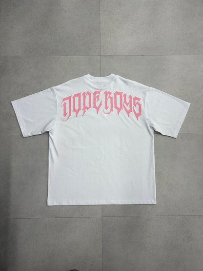DBS WHITE PINK TEE