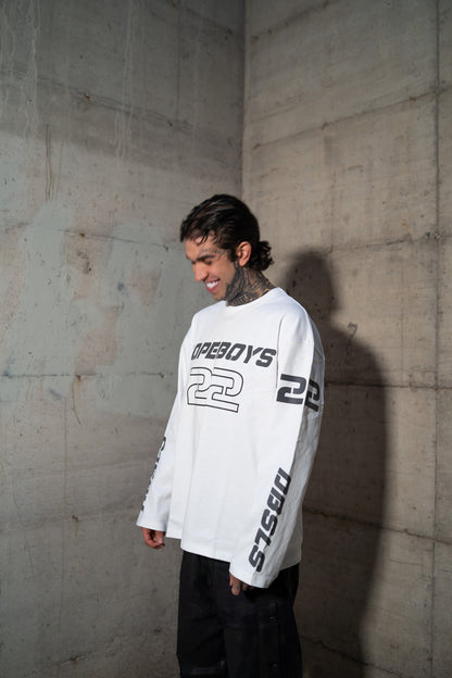 DBSLS WHITE LONGSLEEVE