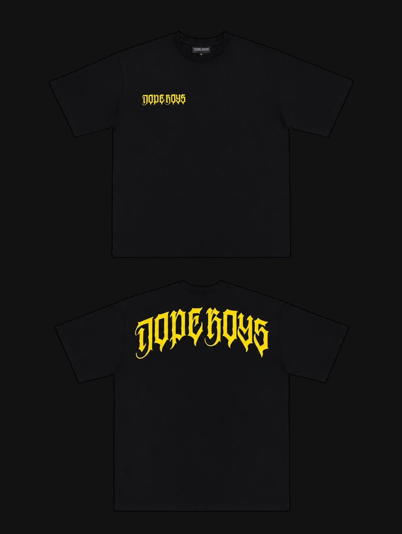 DBS BLACK YELLOW TEE