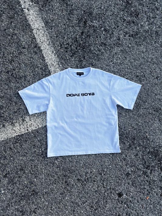 DBS WHITE BLACK TEE